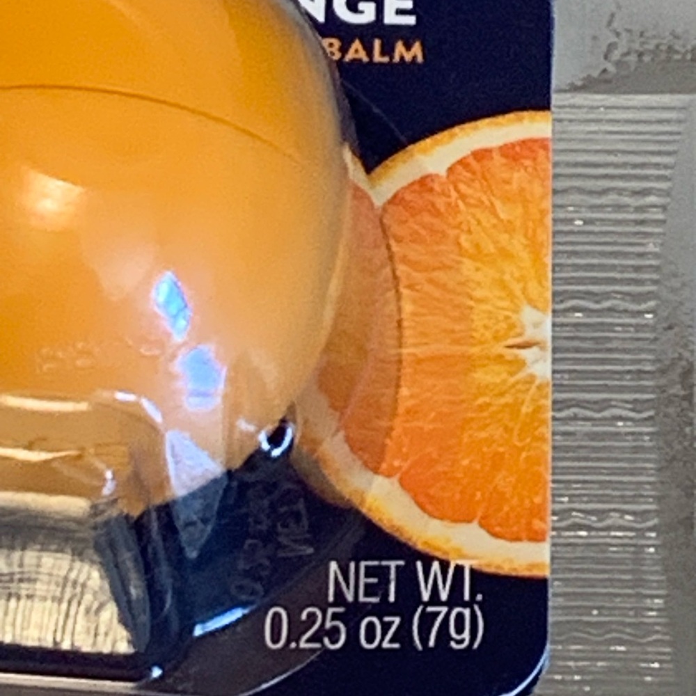 EOS Blue Moon Valencia Orange Lip Balm Sphere 0.25 oz 7g Limited Edition NIB New - Picture 4 of 11